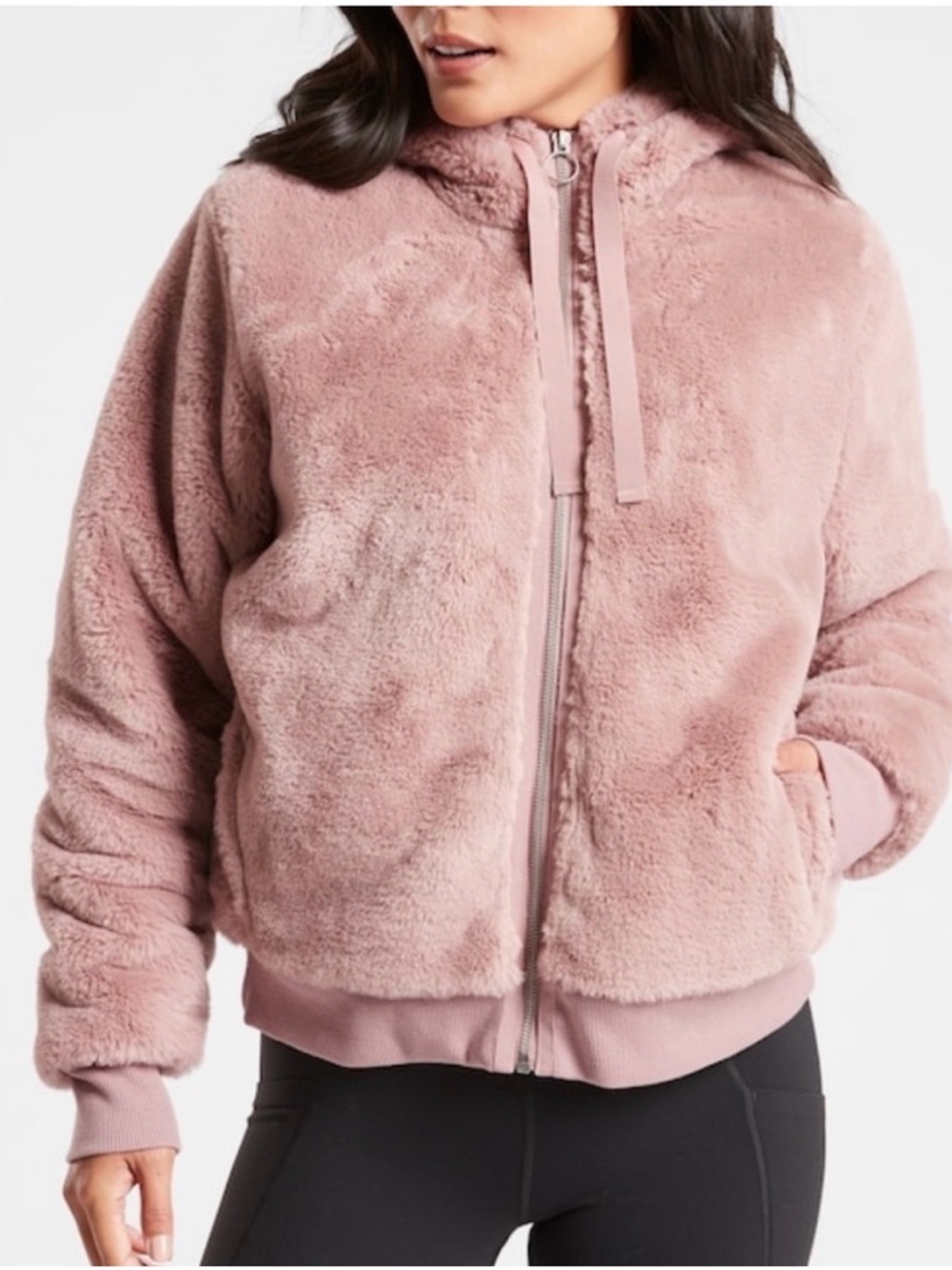 Athleta Faux Fur Ritual Jacket